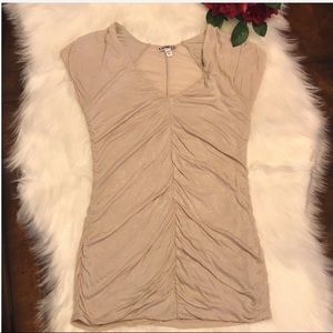 Express gold/cream form fitting top!